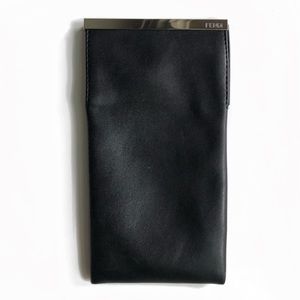 FENDI Leather Magnetic Close Sunglasses Ca…